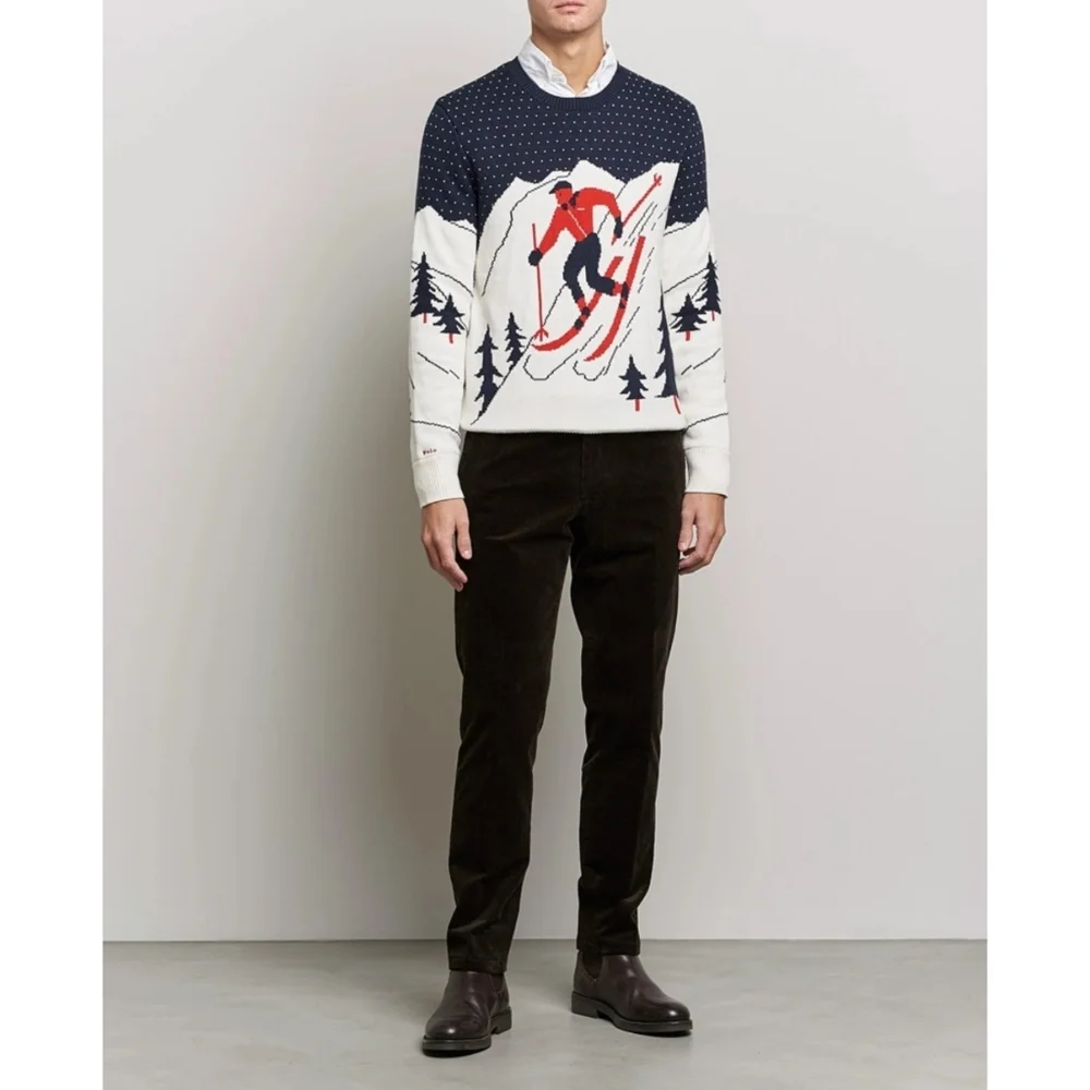 Polo Ralph Lauren | Skier Cotton Knitted Sweater Navy Multi Size Large